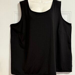 Maggie Barnes for Catherine's Shell Top Black SZ 4X Career Lagenlook
